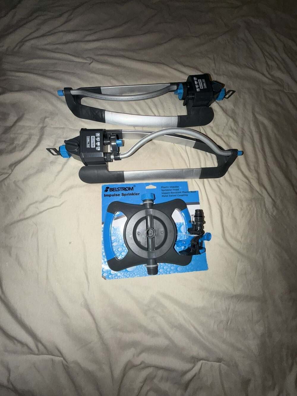 Belstrom Impulse Sprinkler and 2 Oscillation Lawn Sprinklers Lot of 3